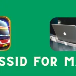 Promotional banner of Bus Simulator Indonesia APK for MAC: showing BUSSID logo and MAC computer