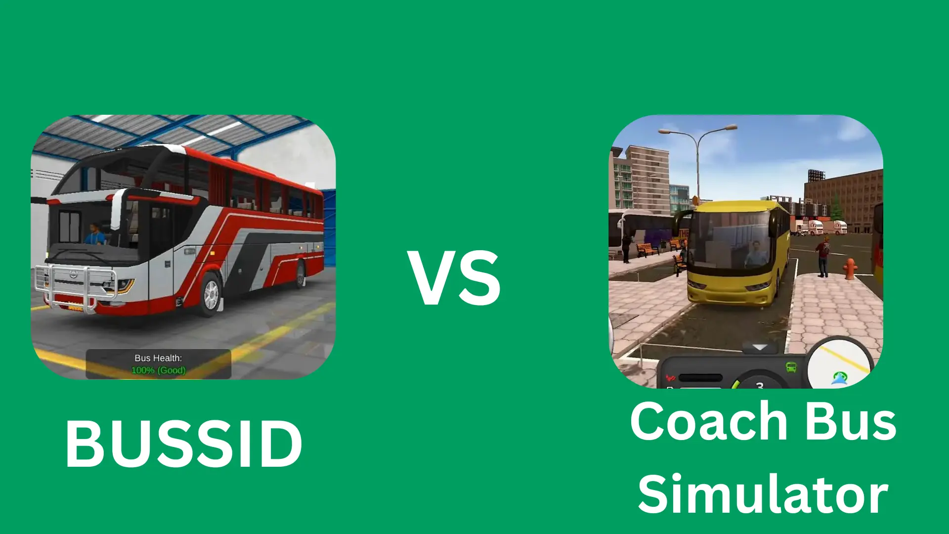 promotional banner of Bus simulator vs. coach bus simulator