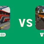 Banner showing comparison BUSSID Mod APK vs Vietnam Bus Simulator