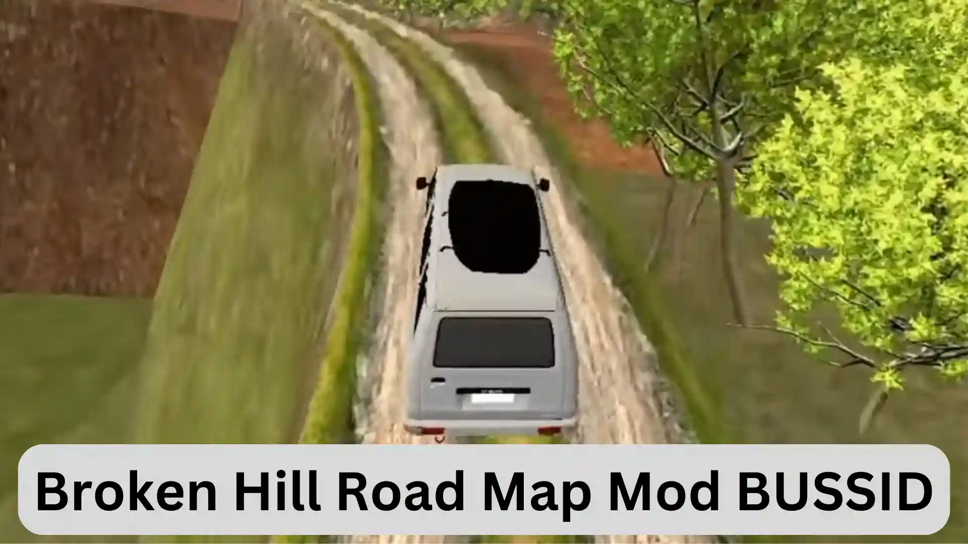 Feature image of Broken Hill Road Map Mod BUSSID-showing the road in background