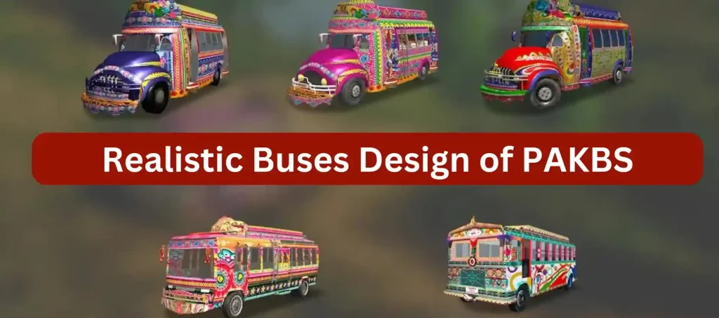 Realistic Buses Design of Pakistan Bus Simulator game