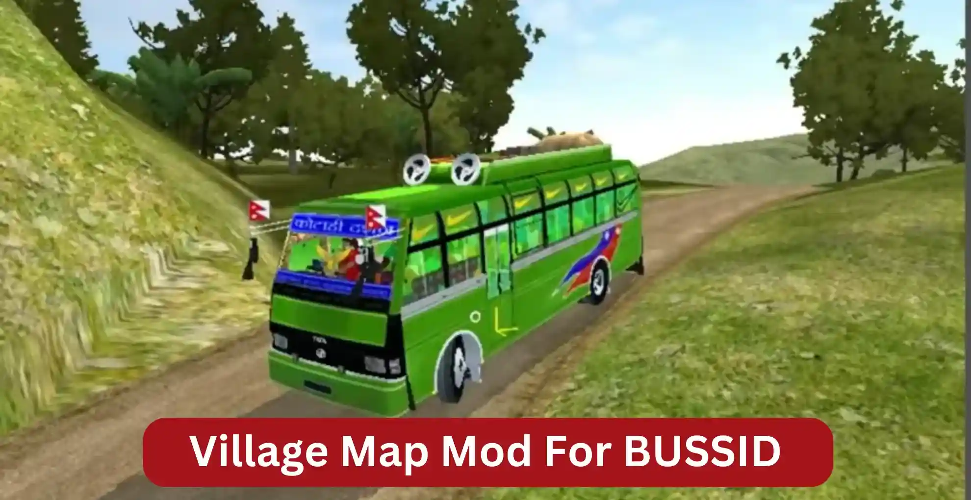 feature image of village map mod for bus simulator Indonesia mod game