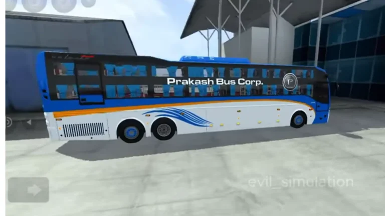 feature image of Prakash Volvo Celeste Sleeper Mod BUSSID