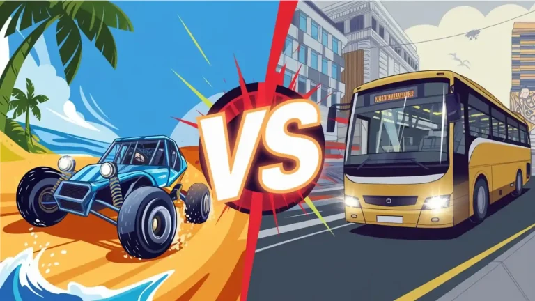 feature image of BUS SIMULATOR INDONESIA VS BEACH BUGGY RACING